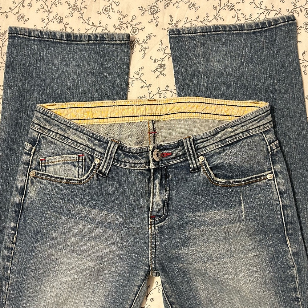 Low-Rise Straight Leg Jeans